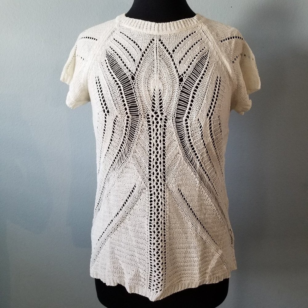 Beige knit top